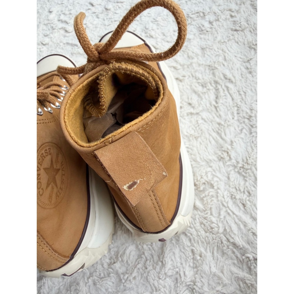 Converse Run Star Hike High Top Leather Platform Sneakers Wheat Tan Lug Sole 8.5 - Picture 6 of 10